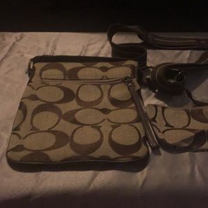 Coach with change purse